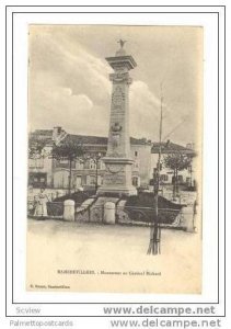 RAMERVILLERS, France, 00-10s Monument au General Richard