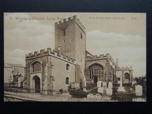 Sussex LYME REGIS St. Michael's Church - Old Postcard by W.C. Darby's Series