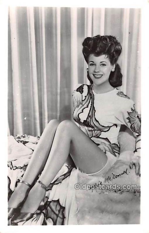 Marie McDonald Movie Star Actor Actress Film Star Unused 