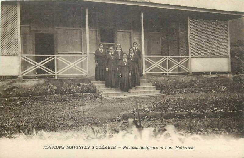 Oceania Missions Maristes native novices and their masters Oceanie