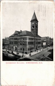 Postcard AL Bird's Eye View Birmingham Government Building Clock Tower 1905 S74