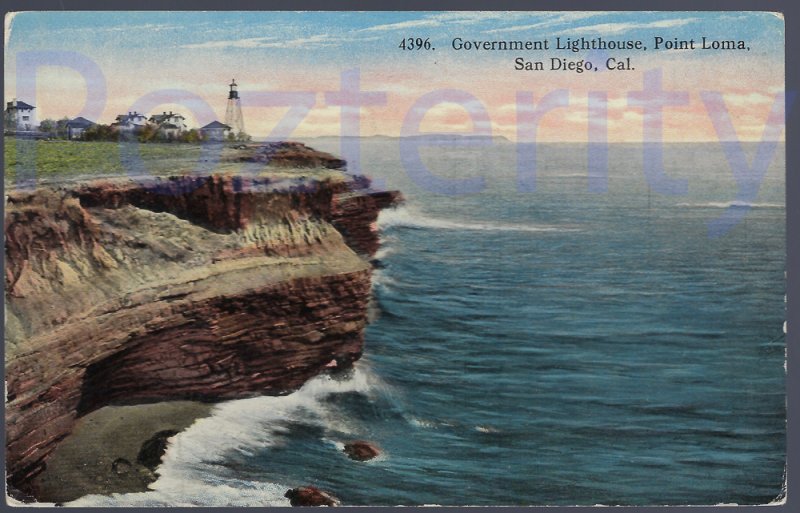 GOVERNMENT LIGHTHOUSE, POINT LOMA (4396) SAN DIEGO CALIFORNIA