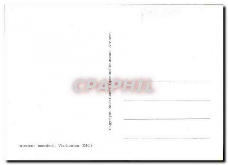 Postcard Modern Interieur boerderij Vierhouten Gid