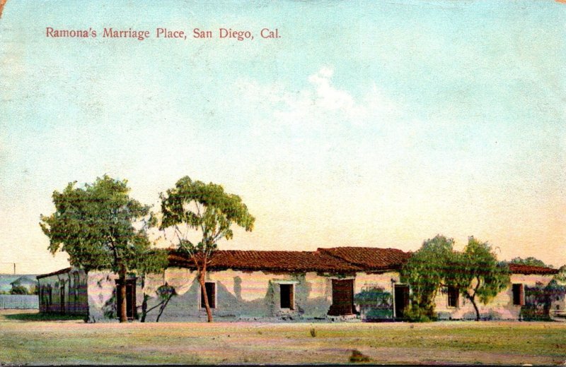 California San Diego Ramona's Marriage Place 1908