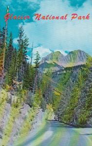 Montana Glacier National Park Highway Scene 1975