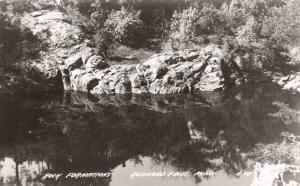 REDWOOD FALLS MINNESOTA ROCK FORMATIONS~REAL PHOTO POSTCARD 1950