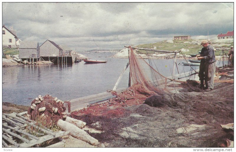 Peggy's Cove, Fishermen, HALIFAX, Nova Scotia, Canada, 40-60´s