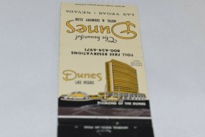 The Dunes Las Vegas Nevada 30 Strike Matchbook Cover