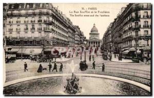 Old Postcard The Paris Soufflot Street and Pantheon