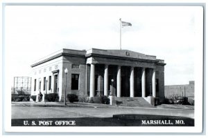 c1940's US Post Office Building Marshall Missouri MO RPPC Photo Postcard