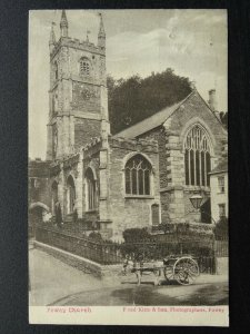 Cornwall FOWEY Parish Church c1905 Postcard by Fred Kitto & Son