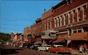 Deadwood South Dakota SD Classic 1960s Cars Street Scene Vintage Postcard