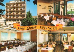 Hotel Geier Eppingen Restaurant Views Germany 1980s Postcard