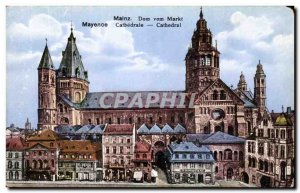 Old Postcard Mainz Dom Vom Markt Mainz