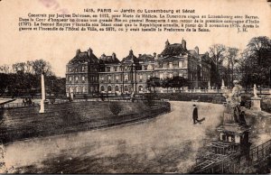 France Paris Jardin du Luxembourg et Senat