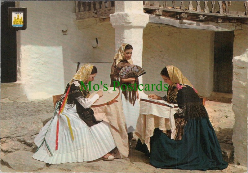 Spain Postcard - Ibiza Needlework, Isla Blanca, Countrywomen of Ibiza RR18585