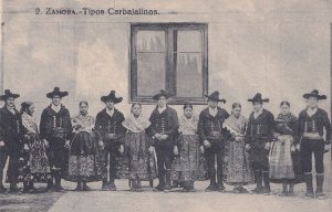 Zamora Tipos Carbajalinos Sanabria Spain Old Postcard