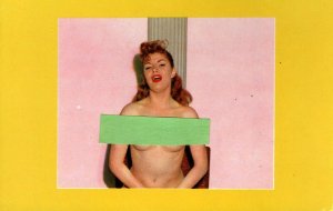 Nude Women Posing Artistic Anatomy Studies Model  Blank Back  Postcard