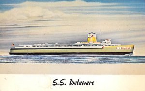 SS Delaware Ferry Boats Ship 1964 