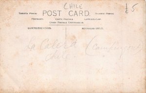 A812 Chile La Calera Horsemen Family Traditional House Ethnic RPPC postcard