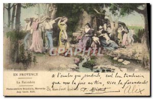 Old Postcard En Provence La Farandole