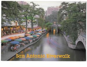 San Antonio River Walk in the Heart of Downtown Texas 4 by 6 card