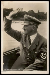 3rd Reich Germany Hitler on the Rhein RPPC Hoffmann Nr337 UNUSED 101044