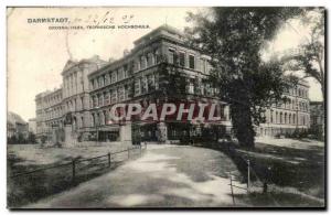 Old Postcard Darmstadt Gross Hess Technische Hochschule