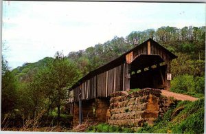 Postcard BRIDGE SCENE Zanesville Ohio OH AK0068