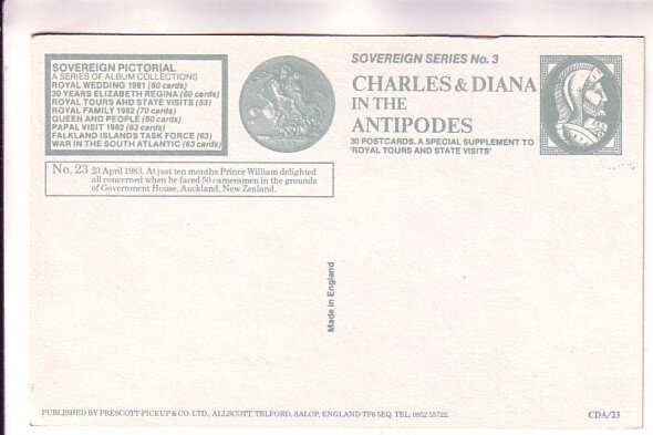 Charles, Diana, Antipodes, Prince William, Royal Family Auckland, New Zealand,