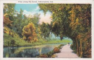 Indiana Indianapolis View Along The Canal