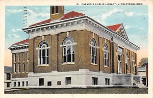 Carnegie Public Library Middletown OH USA Postcard