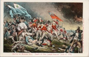 Battle of Bunker Hill Death of Joseph Warren 1775 Robbins Bros Postcard F40