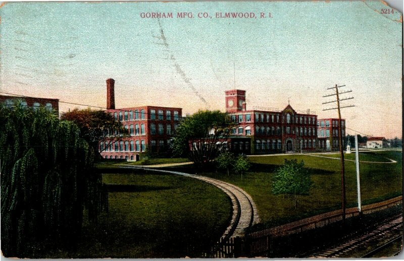 Gorham Manufacturing Co, Elmwood RI c1910 Vintage Postcard L37
