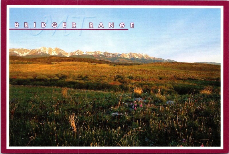 Bridger Mountain Range Bozeman Montana POSTCARD