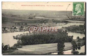 Old Postcard sour Monts Amfreville Poses and View Manor