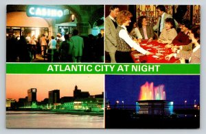 Atlantic City  Casino Gambling  New Jersey    Postcard