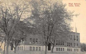 Leon Iowa High School Exterior View Antique Postcard J59447