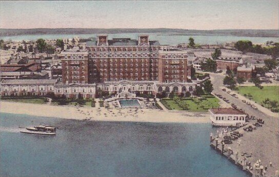 Aerial View Hotel Chamberlin Old Point Comfort Virginia Albertype