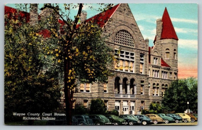 Wayne County Courthouse  Richmond  Indiana  County   Postcard