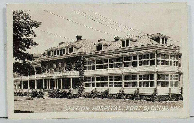 Fort Slocum NY Station Hospital Real Photo Postcard P13