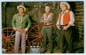 MOVIELAND WAX MUSEUM, Buena Park CA ~ Cartwright Family BONANZA 1960s Postcard