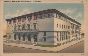 Postcard Memorial Auditorium Chattanooga TN