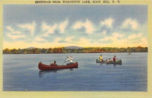 Greetings From Wanaksink Lake - Rock Hill, New York NY  