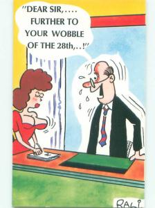 Pre-1980 Risque Comic SEXY SECRETARY DISTRACTS THE BOSS AT OFFICE AB7088