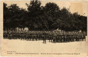 CPA Militaire Toul - 156e Régiment d'Infanterie - Revue d'une (90444)