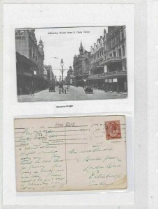 cape town  to scotland 1924 stamps postcard Ref 9527 