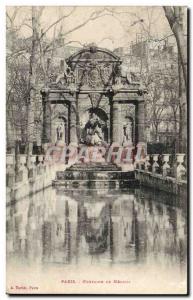 Paris 6 - Fountain Medicis - Old Postcard