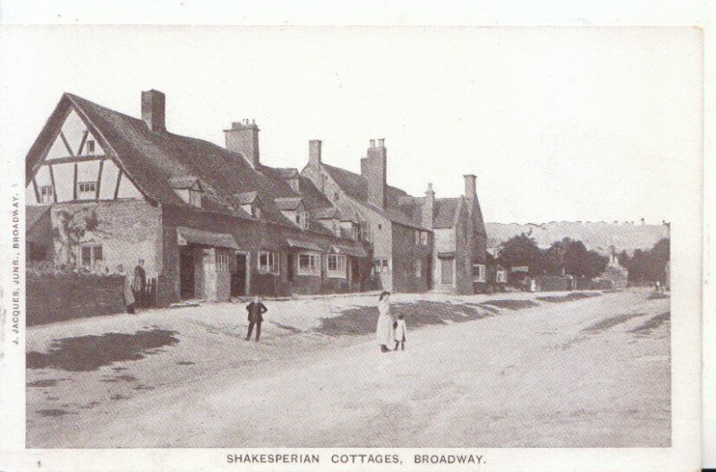 Worcestershire Postcard - Shakesperian Cottages - Broadway - Ref 6171A