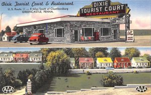 Dixie Tourist Court & Restaurant Greenscastle, Pennsylvania PA  